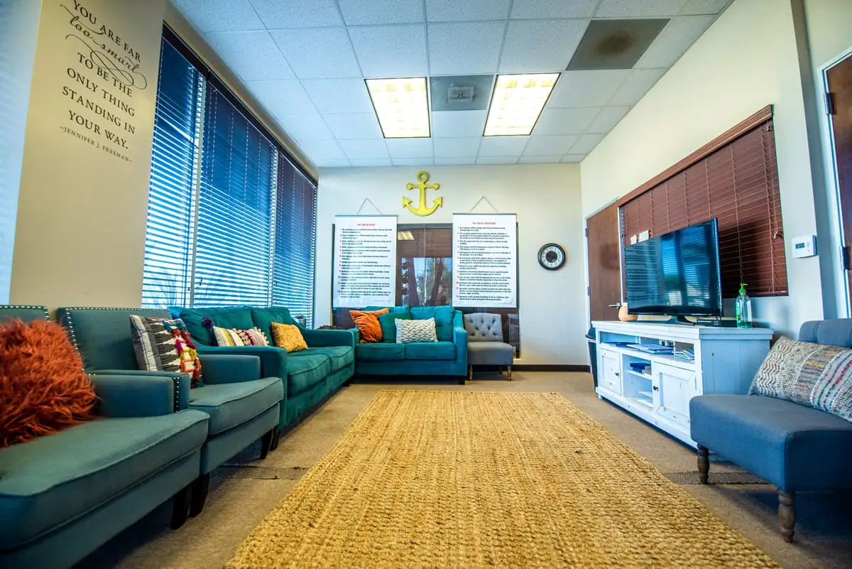 Group therapy room at Anchored Tides Recovery