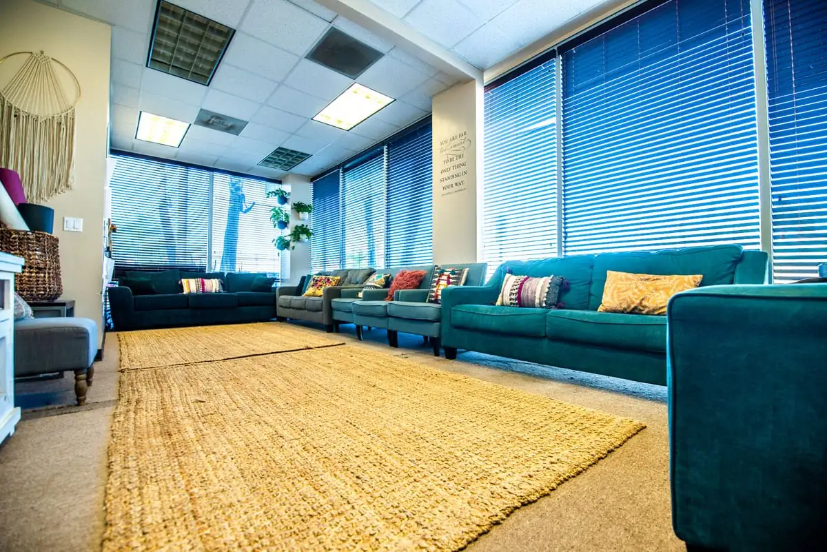 The Anchored Tides Recovery waiting area
