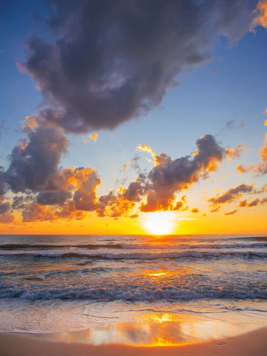 Recovery for fresh start in 2025 - sunrise over the ocean