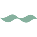 mint green wave icon